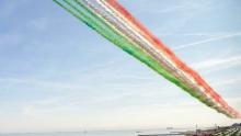 Tricolour arrows in Jesolo